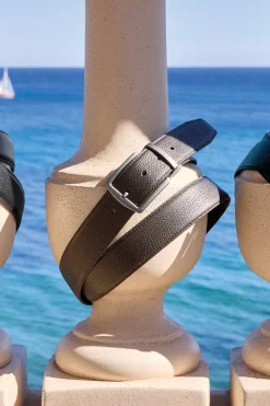 Hexagona Belt<Adjustable belt - Leather