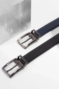 Hexagona Belt<Adjustable belt - Split leather