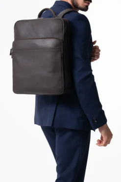 Hexagona Backpack<Backpack - 15" & Tablet & A4 - Leather