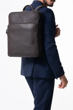 Hexagona Backpack<Backpack - 15" & Tablet & A4 - Leather