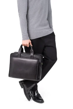 Hexagona Document Holder<Briefcase - 15" & A4 - Leather