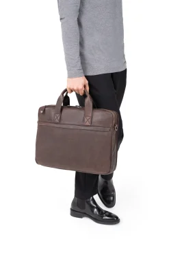Hexagona Document Holder<Briefcase - 15" & A4 - Leather