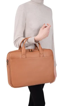 Women Hexagona Handbag<Briefcase - 15" & A4 - Leather