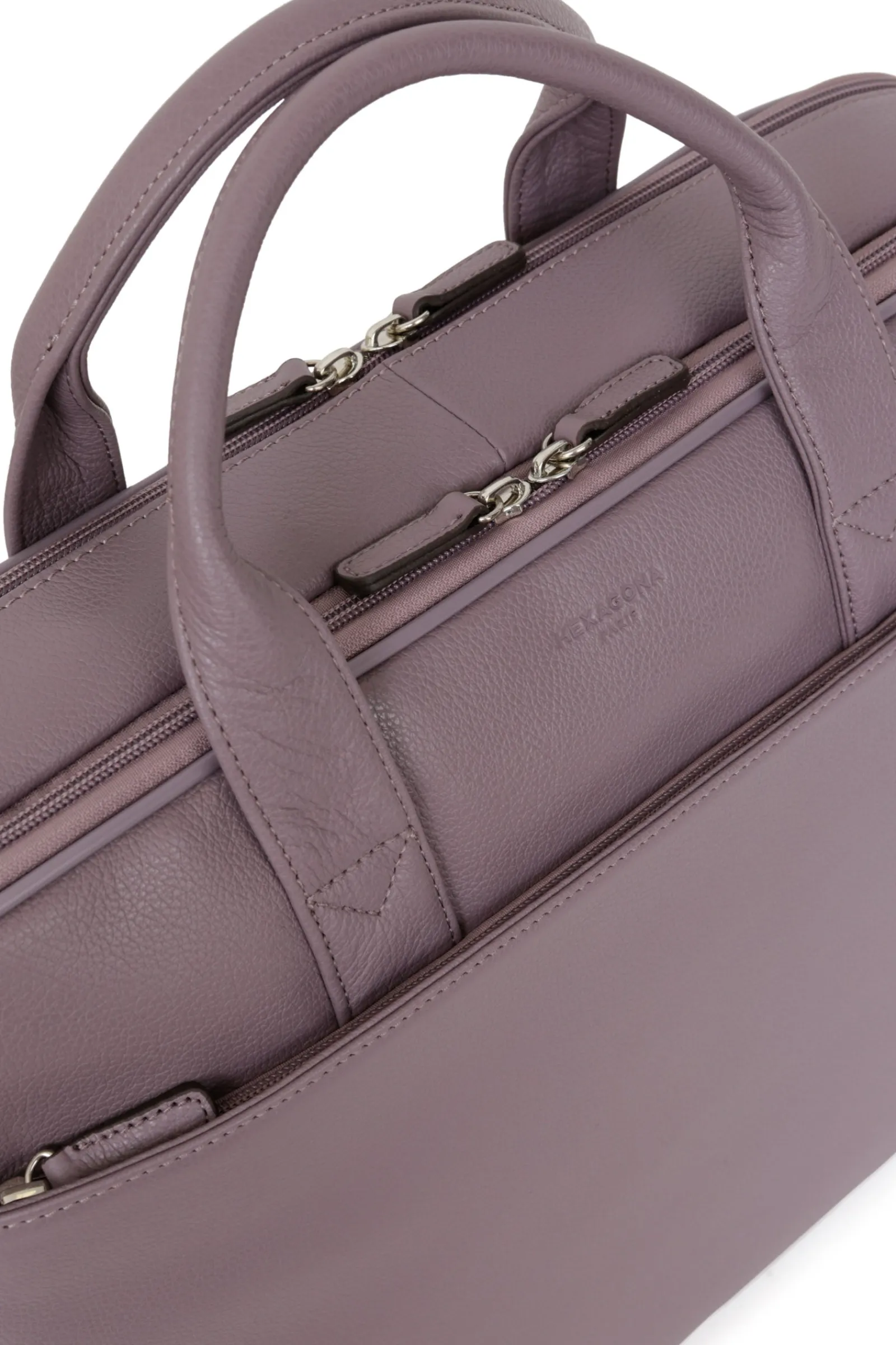 Women Hexagona Handbag<Briefcase - 15" & A4 - Leather