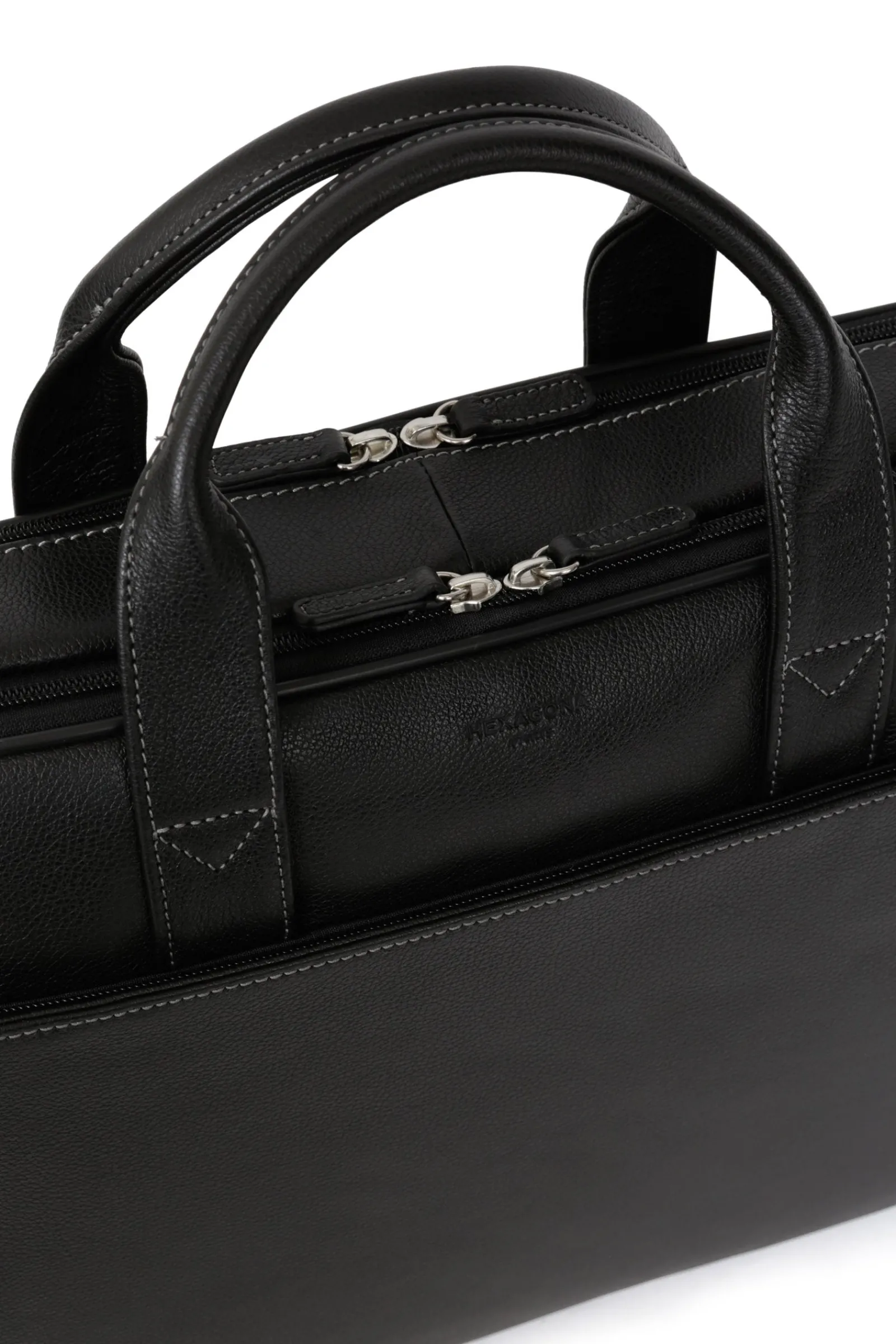 Women Hexagona Handbag<Briefcase - 15" & A4 - Leather