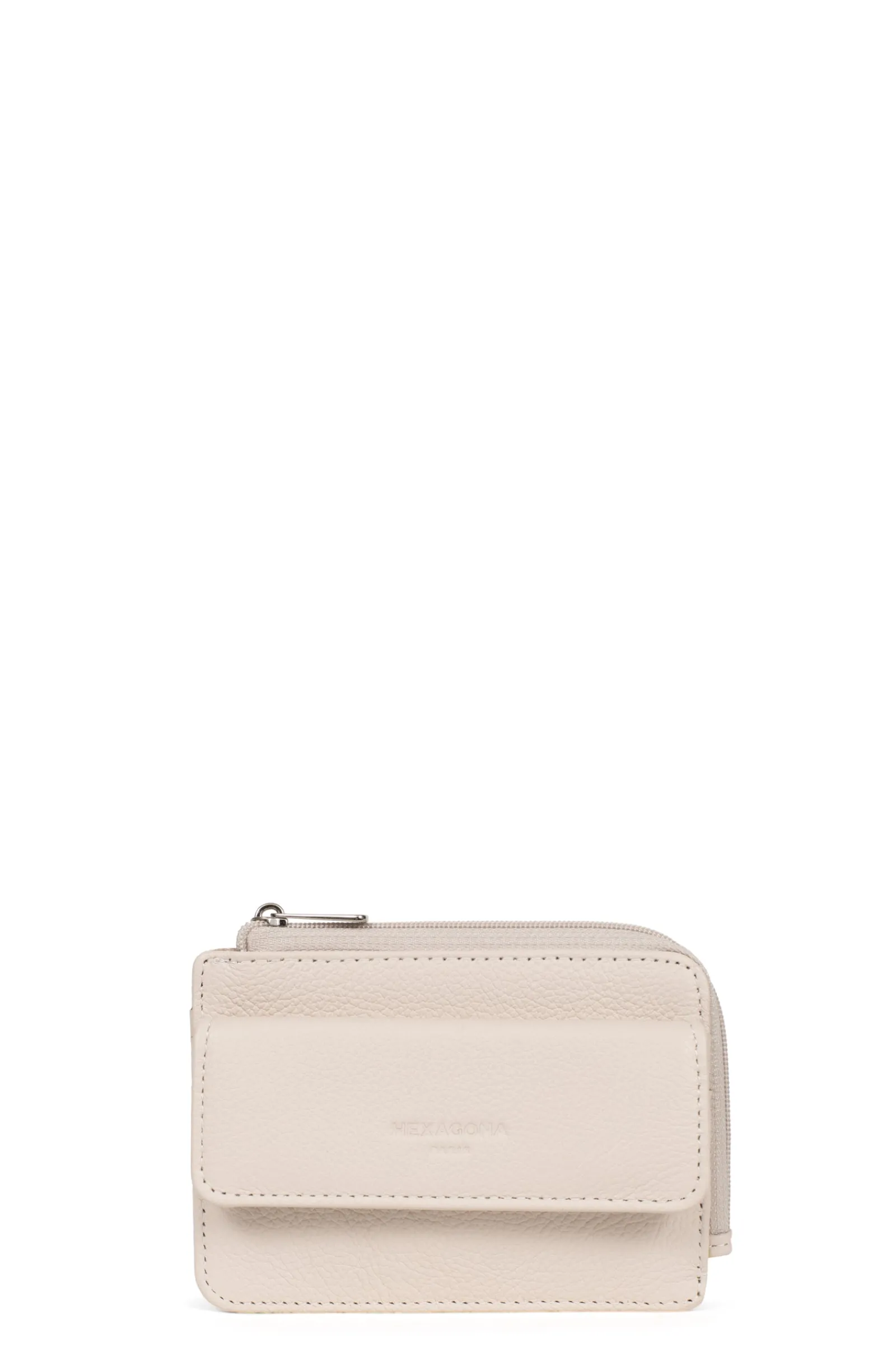 Women Hexagona Wallet<Card holder - 1 flap - Leather