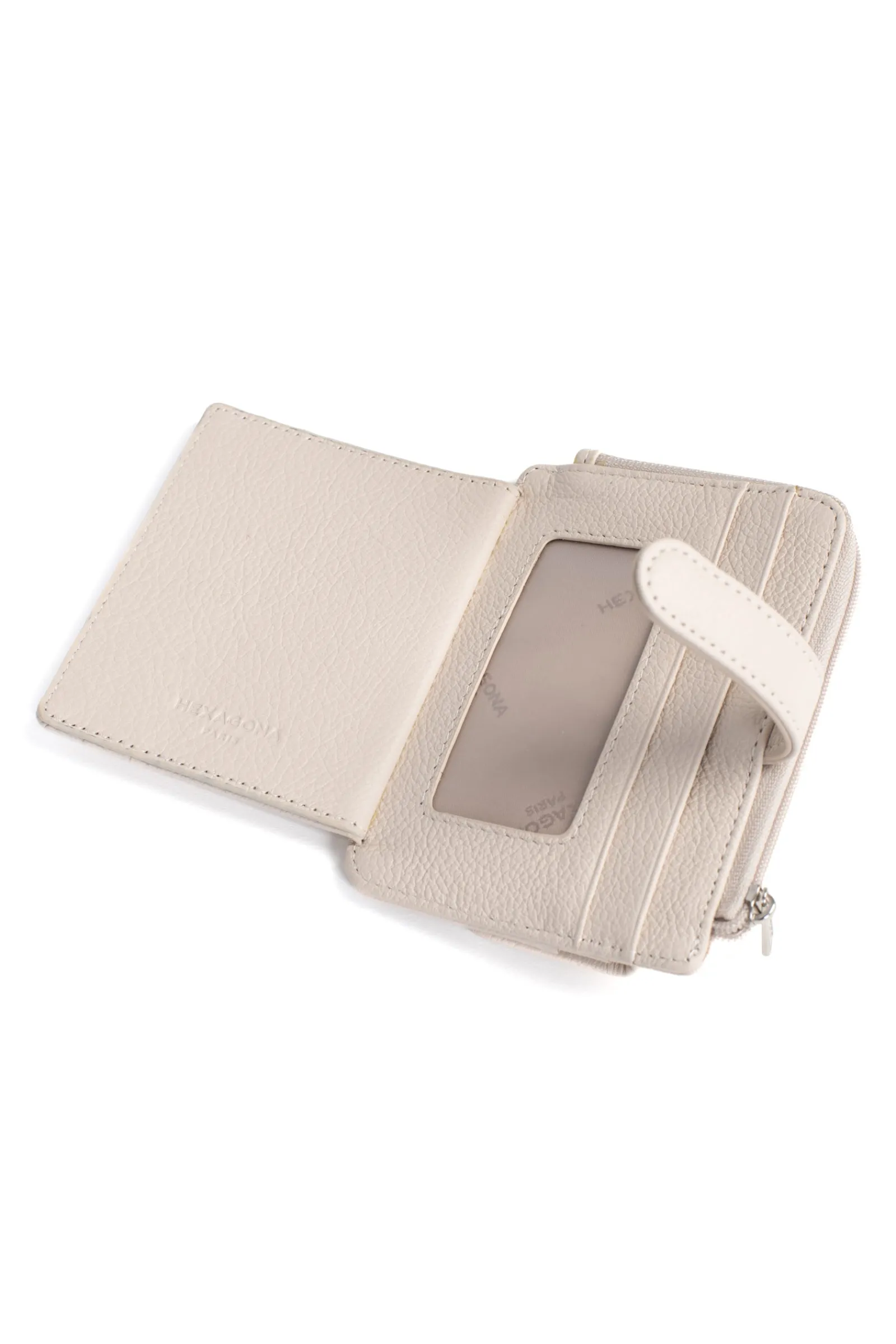 Women Hexagona Wallet<Card holder - 1 flap - Leather