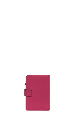 Women Hexagona Card Holder<Card holder case - 1 flap - Stop RFID - Leather