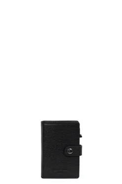 Women Hexagona Card Holder<Card holder case - 1 flap - Stop RFID - Leather