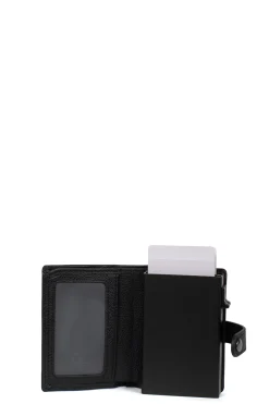 Women Hexagona Card Holder<Card holder case - 1 flap - Stop RFID - Leather