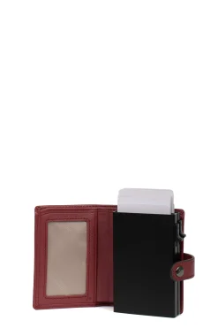 Women Hexagona Card Holder|Card Holder<Card holder case - 1 flap - Stop RFID - Leather