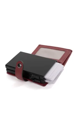 Women Hexagona Card Holder|Card Holder<Card holder case - 1 flap - Stop RFID - Leather
