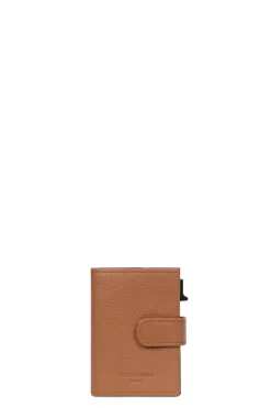 Women Hexagona Card Holder<Card holder case - 2 flaps - Stop RFID - Leather