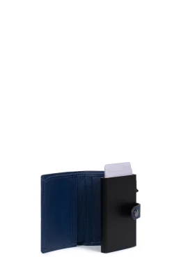 Women Hexagona Card Holder<Card holder case - 2 flaps - Stop RFID - Leather