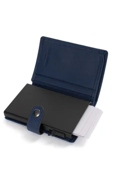 Women Hexagona Card Holder<Card holder case - 2 flaps - Stop RFID - Leather