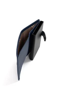 Women Hexagona Card Holder<Card holder case - 2 flaps - Stop RFID - Leather