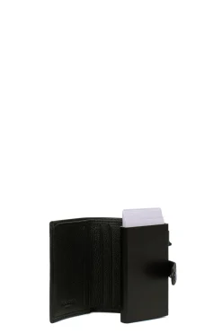 Women Hexagona Card Holder<Card holder case - 2 flaps - Stop RFID - Leather