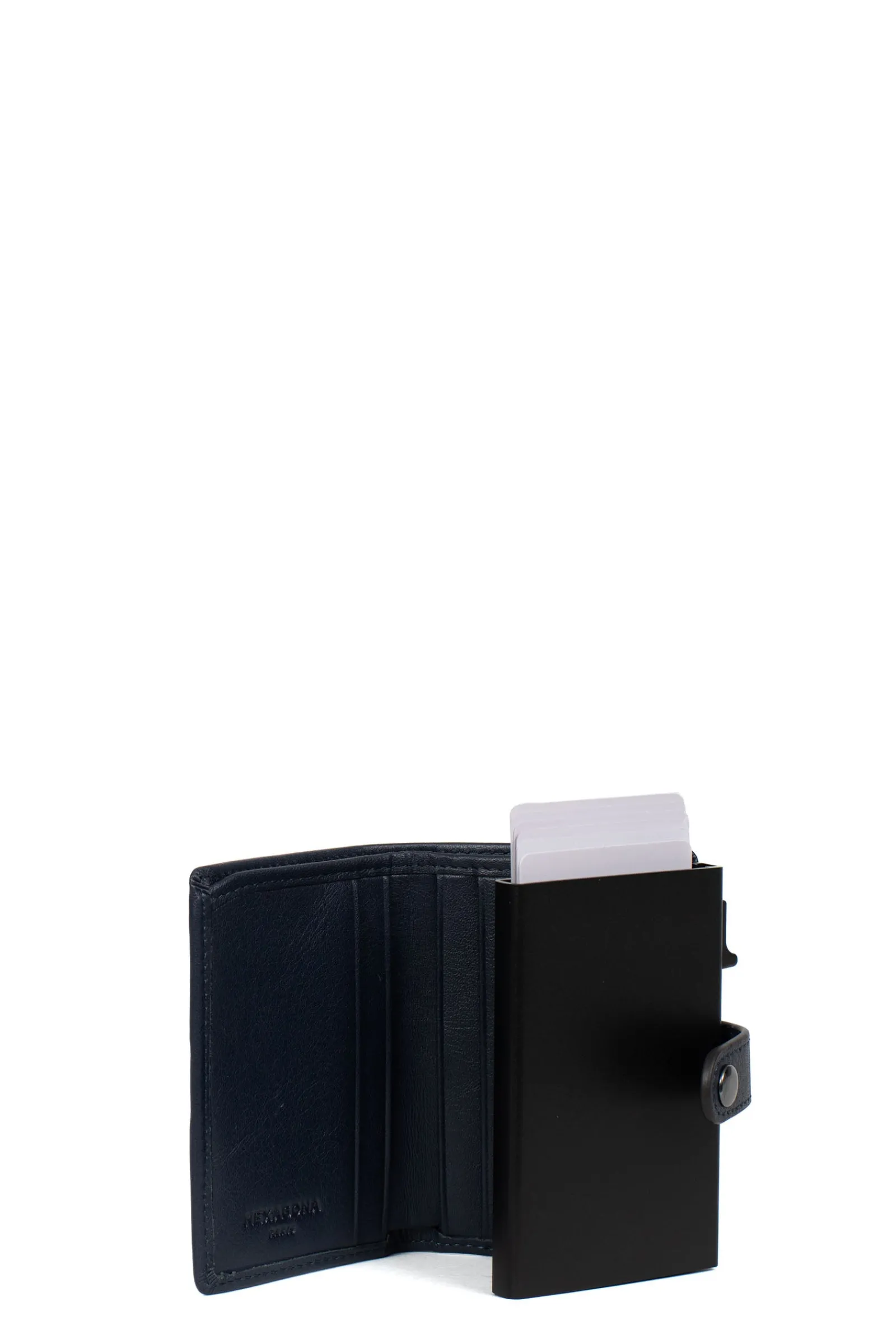 Women Hexagona Card Holder|Card Holder<Card holder case - 2 flaps - Stop RFID - Leather