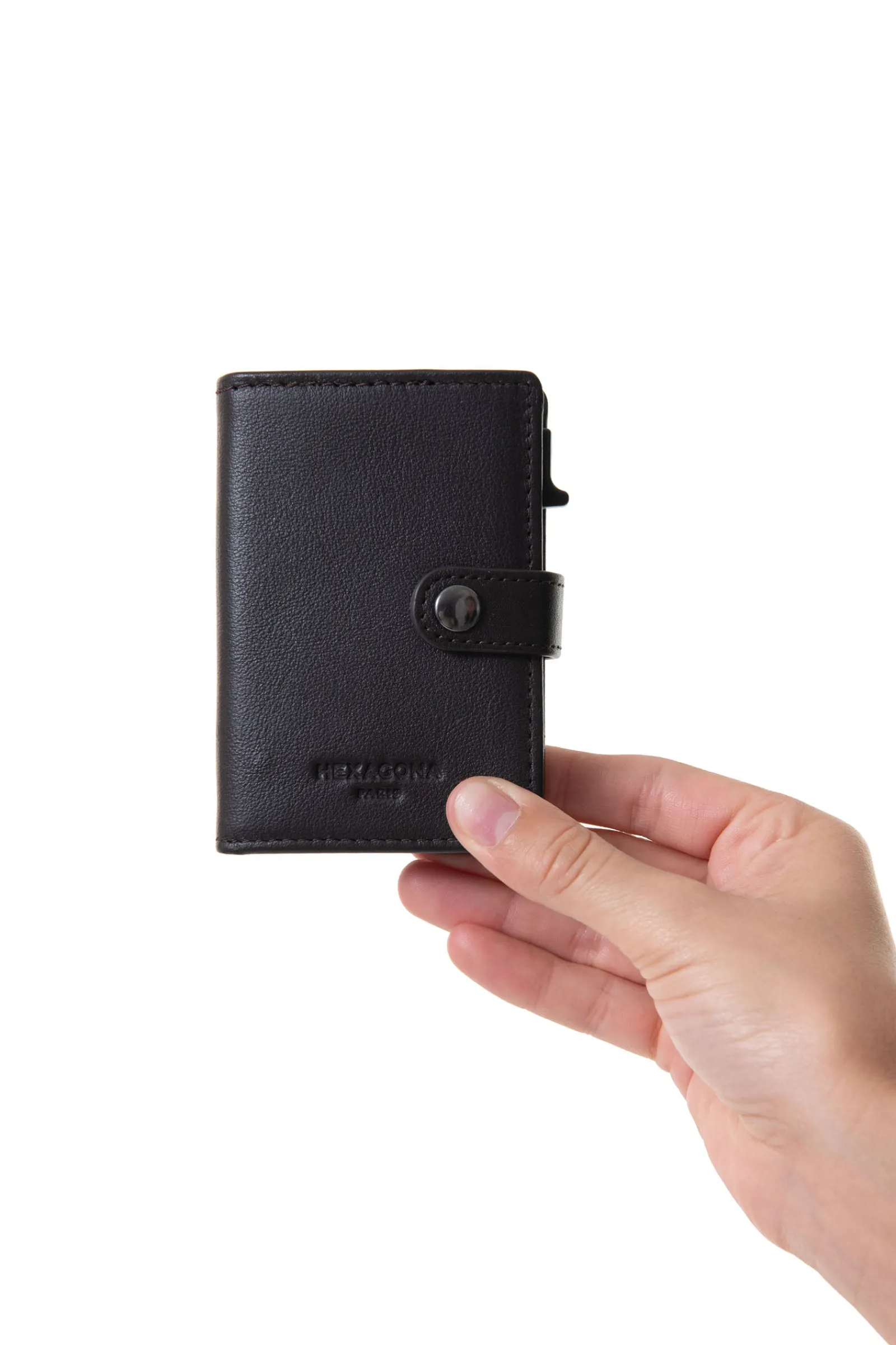 Women Hexagona Card Holder|Card Holder<Card holder case - 2 flaps - Stop RFID - Leather