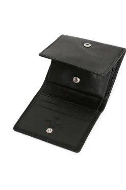 Hexagona Wallet<Coin purse - 1 flap - Leather