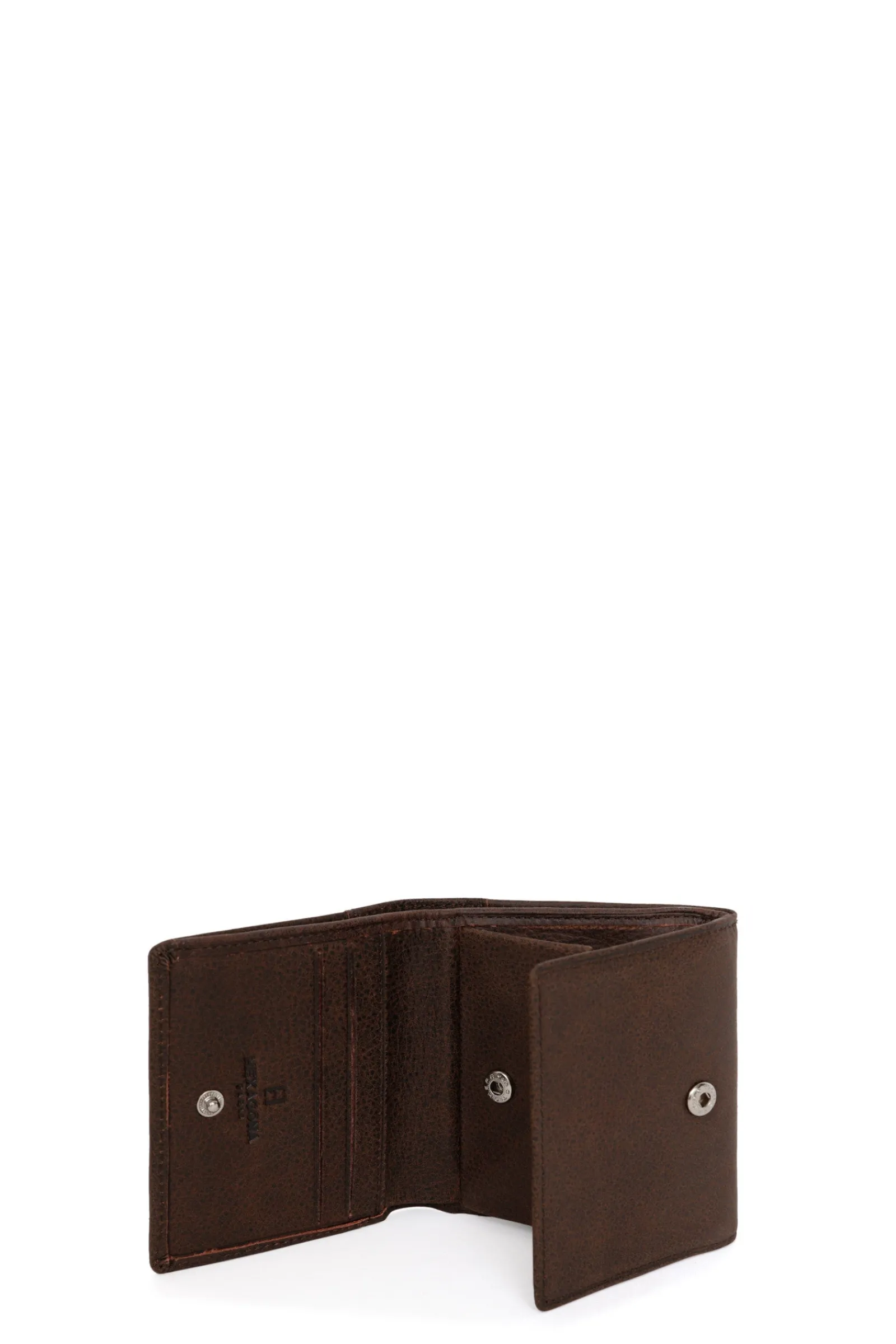 Hexagona Wallet<Coin purse - 1 flap - Leather