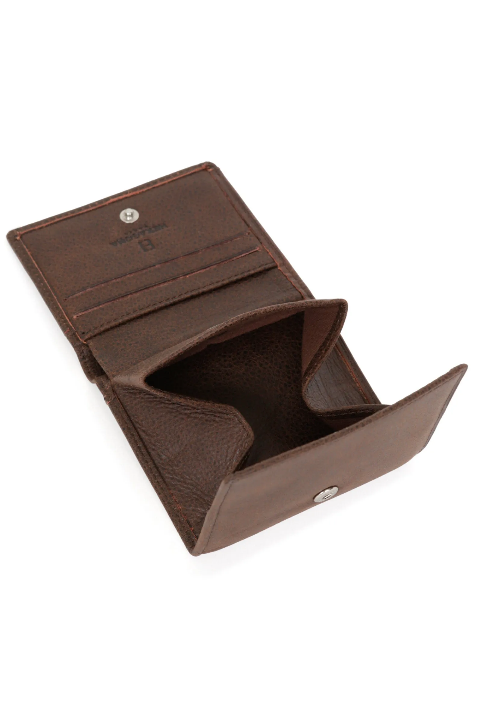 Hexagona Wallet<Coin purse - 1 flap - Leather