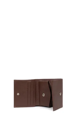 Hexagona Wallet<Coin purse - 1 flap - Leather
