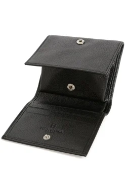 Hexagona Wallet<Coin purse - 1 flap - Leather