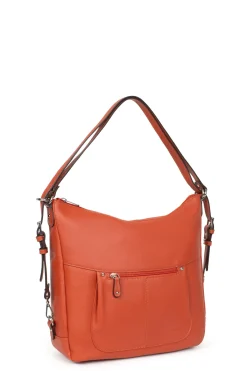 Women Hexagona Transformable Bag|Backpack<Convertible bag - A4 - Leather