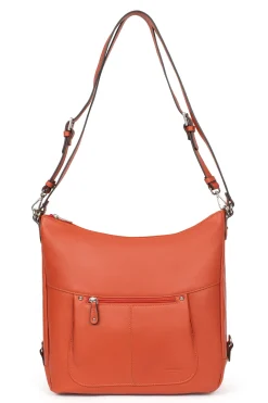 Women Hexagona Transformable Bag|Backpack<Convertible bag - A4 - Leather