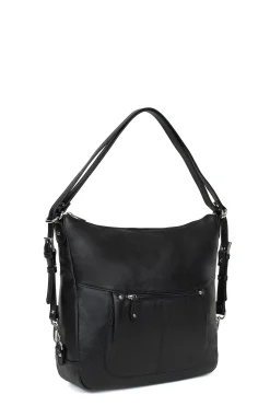 Women Hexagona Transformable Bag|Backpack<Convertible bag - A4 - Leather