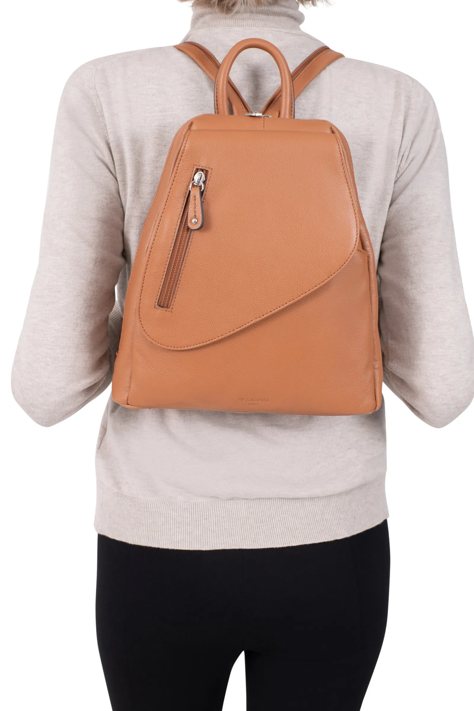 Women Hexagona Transformable Bag|Backpack<Convertible bag - Leather
