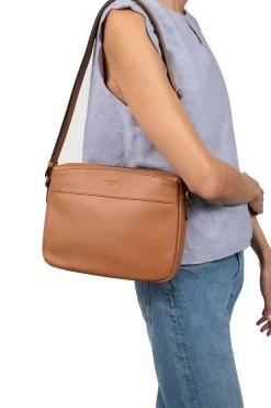 Women Hexagona Shoulder Bag<Crossbody bag - Leather