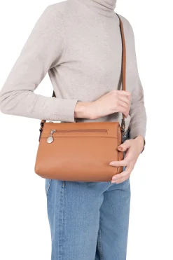 Women Hexagona Shoulder Bag<Crossbody bag - Leather