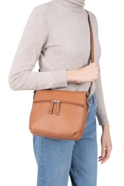 Women Hexagona Shoulder Bag<Crossbody bag - Leather