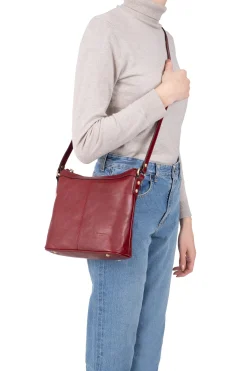 Women Hexagona Shoulder Bag<Crossbody bag - Leather