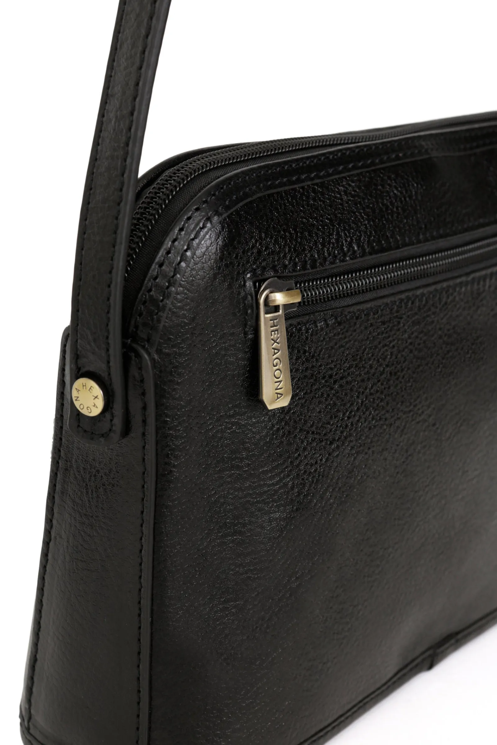 Women Hexagona Shoulder Bag<Crossbody bag - Leather