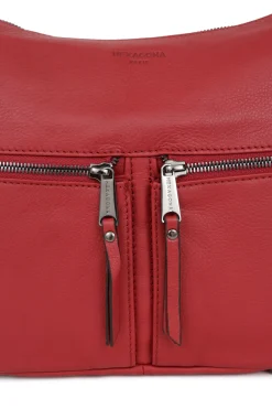 Women Hexagona Shoulder Bag<Crossbody bag - Leather