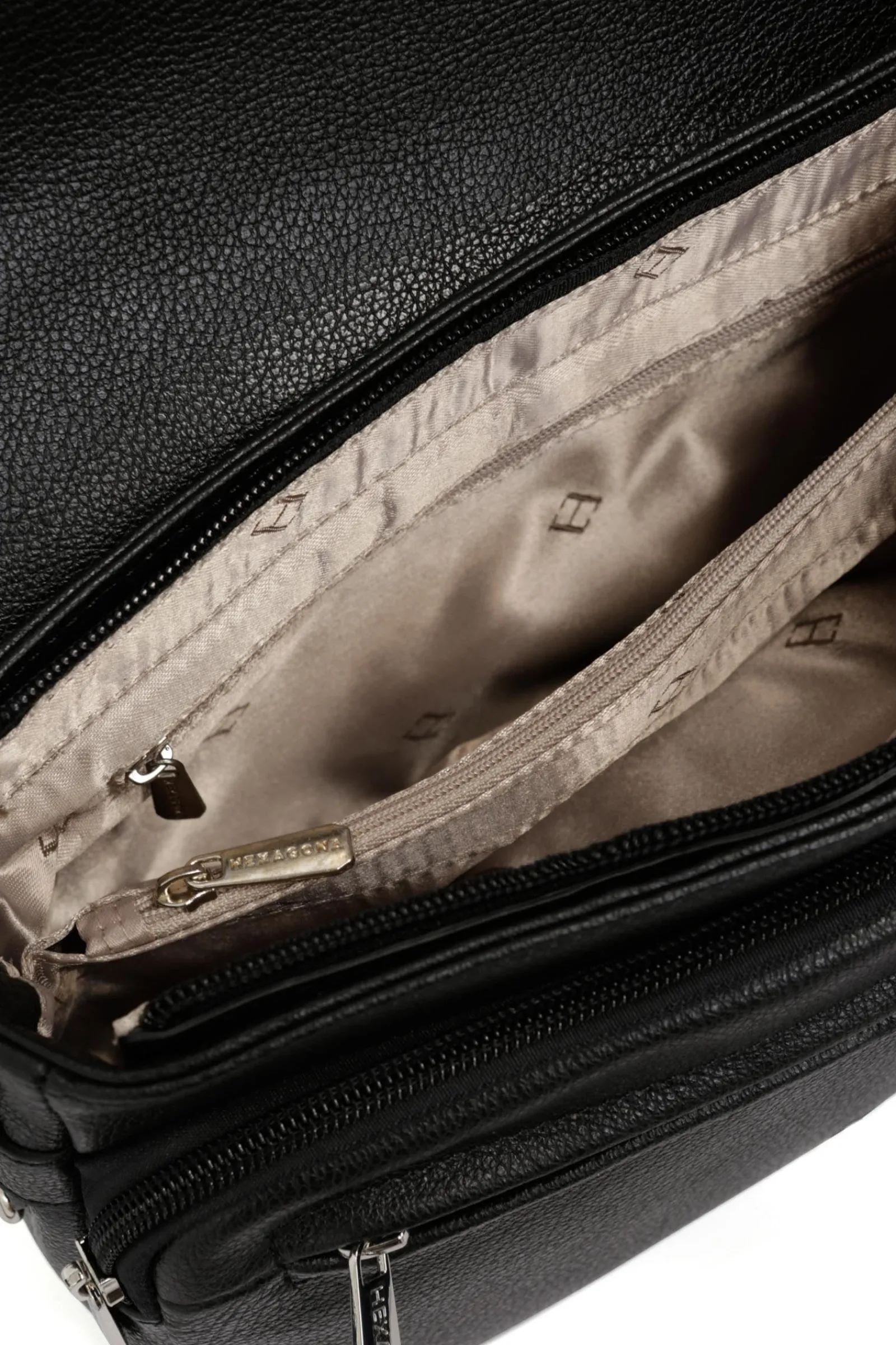 Women Hexagona Shoulder Bag<Crossbody bag - Leather
