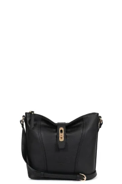 Women Hexagona Shoulder Bag<Crossbody bag - Leather