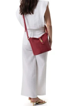 Women Hexagona Shoulder Bag<Crossbody bag - Leather