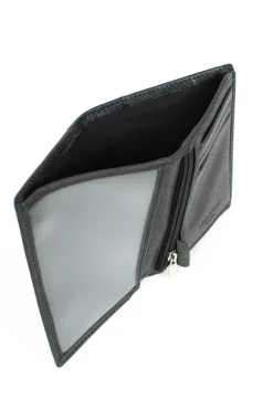 Hexagona Wallet<European wallet - 1 flap - Leather