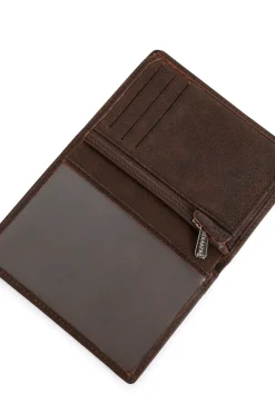 Hexagona Wallet<European wallet - 1 flap - Leather
