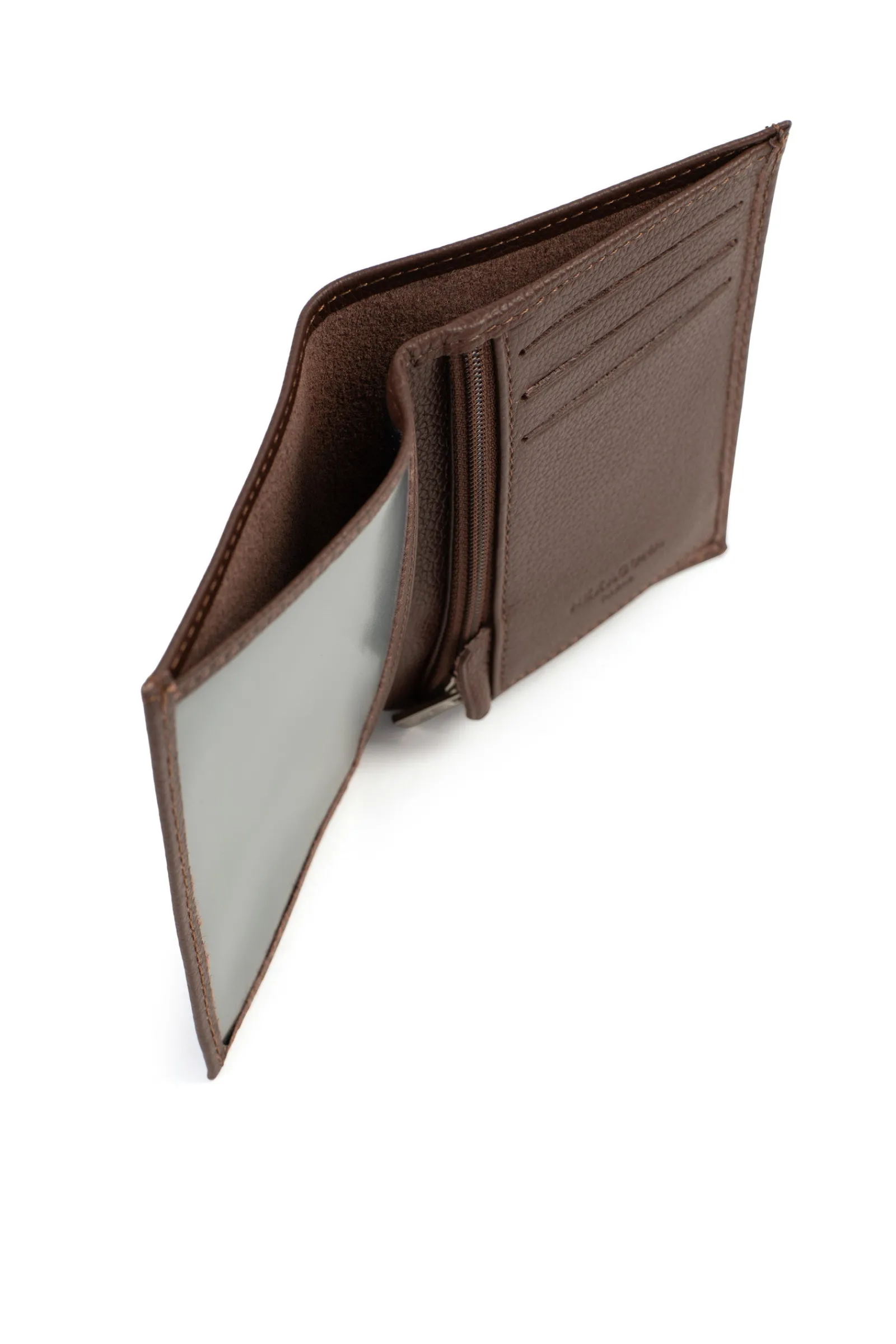 Hexagona Wallet<European wallet - 1 flap - Leather
