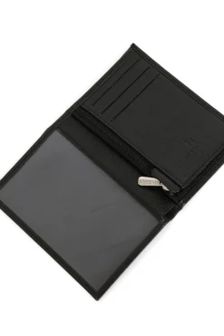 Hexagona Wallet<European wallet - 1 flap - Leather