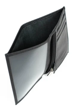 Hexagona Wallet<European wallet - 1 flap - Leather