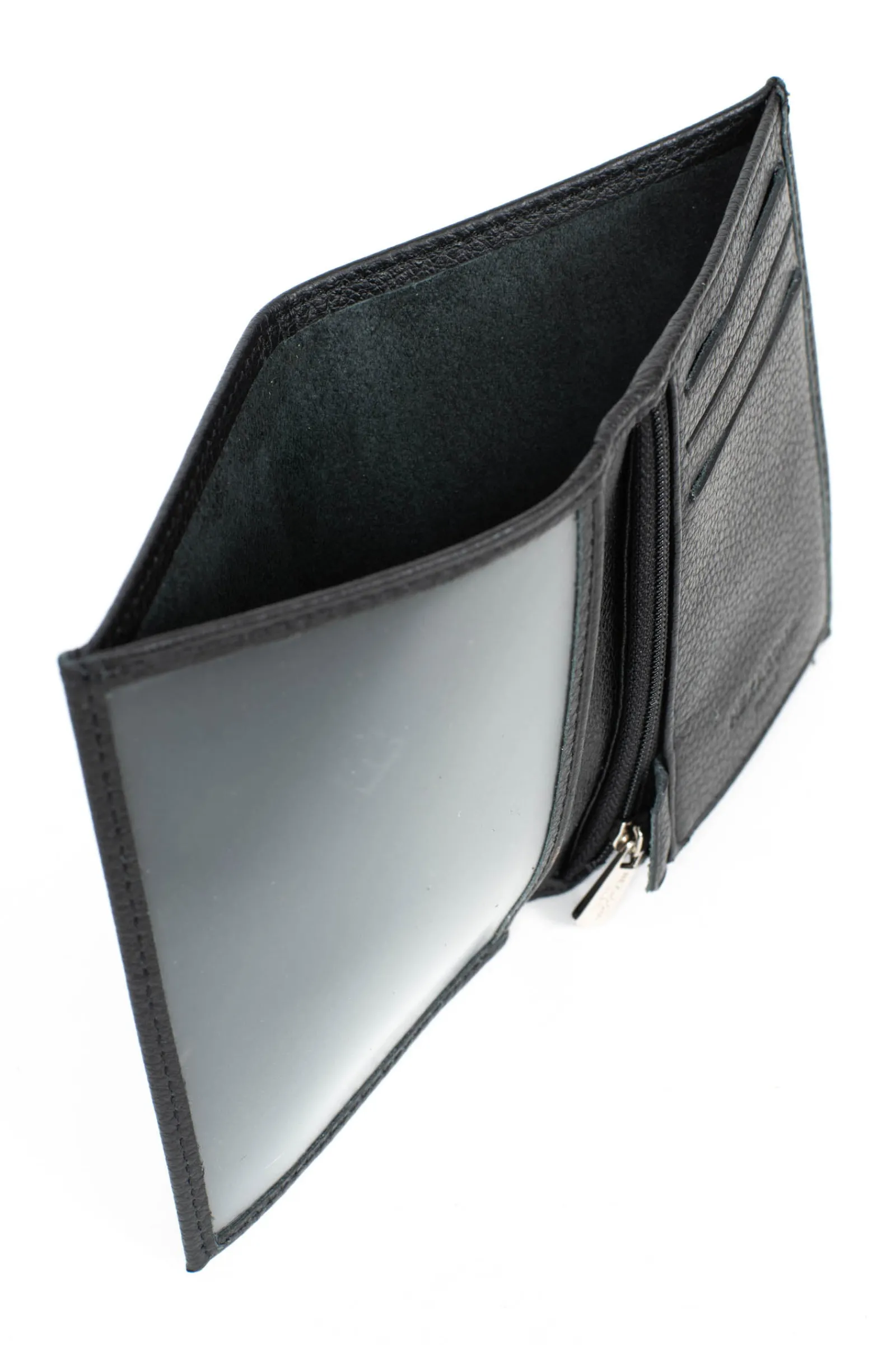 Hexagona Wallet<European wallet - 1 flap - Leather