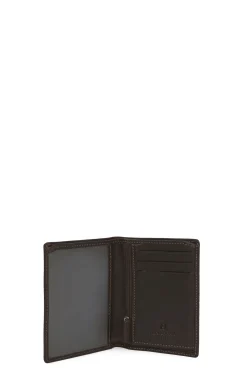 Hexagona Wallet<European wallet - 1 flap - Leather