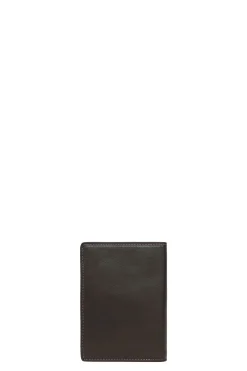 Hexagona Wallet<European wallet - 1 flap - Leather
