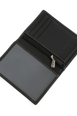 Hexagona Wallet<European wallet - 1 flap - Leather